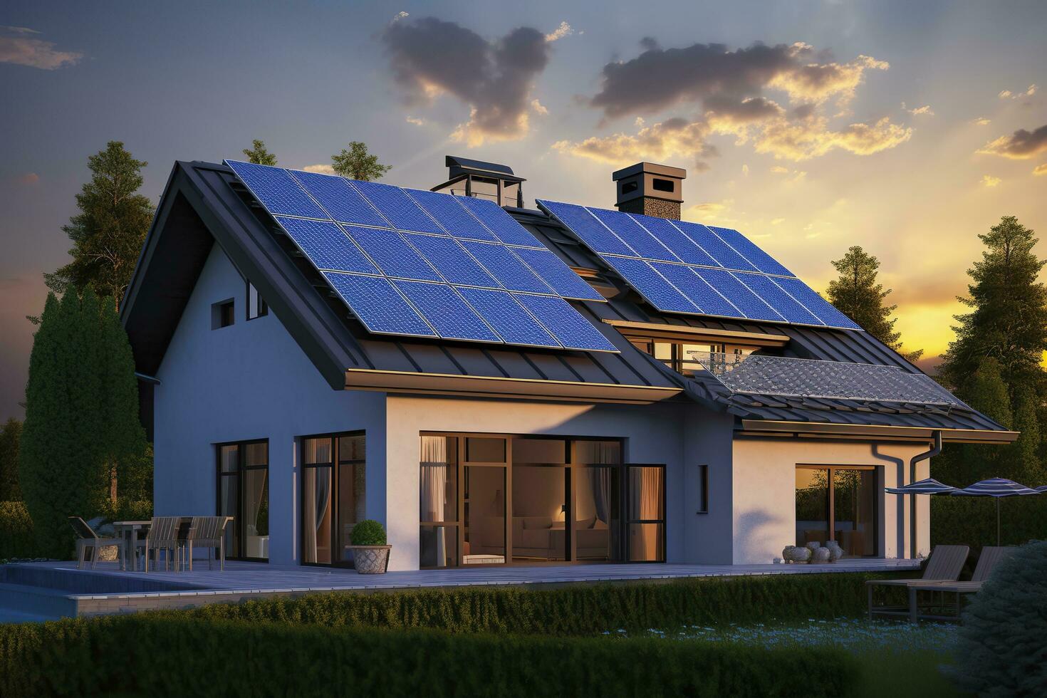 Happy solar customer